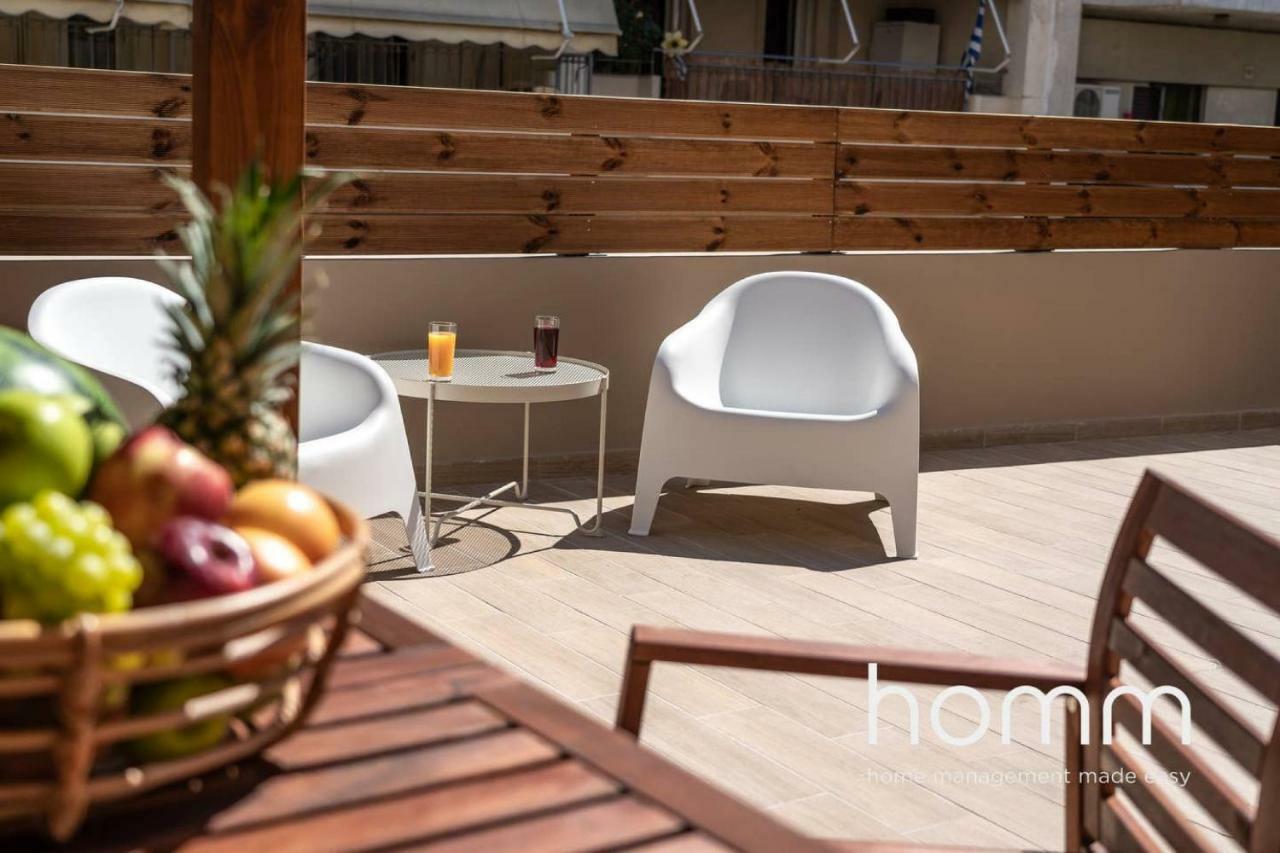 Nemeseos Ground Floor Homm Apartment With Roof Garden And Wading Pool Athen Eksteriør bilde